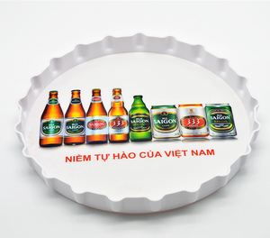 tapa de botella barata como barra de bebida redonda bandejas de plástico de cerveza - Product Image 1