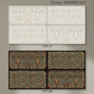 Carreaux muraux en céramique de qualité supérieure 300x600mm pour salle de bain 30x60cm pour cuisine finition brillante meilleur prix offert en porcelaine - Product Image 5