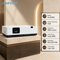 Projecteur d'installation CAAVITS XGA 3LCD 3800 Lumens ANSI pour salles de réunion d'entreprise et centres de formation avec contrôle AMX