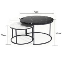 Ensemble de table basse et canapé pliables en fer et MDF modernes pour le bureau et la maison