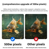 Détecteur de poissons sous-marin HD Visuel 2025 Nouveau Modèle Écran Ultra-clair Sonde Technologie de Pointe pour Observation des Poissons Rectangulaire
