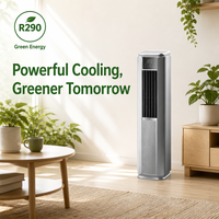 Aire Acondicionado Portátil Ahorrador de Energía Airwens 14000BTU, Frío/Calor, Silencioso, Móvil para Interiores con Ruedas