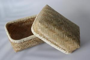 Handwoven <b>Bamboo</b> Ajiro Bento Box Japanese Kitchen Organizer Natural Storage Box Eco Friendly Lunch <b>Container</b> Supplier - Product Image 4