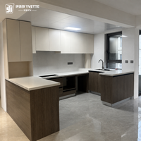 Meubles de cuisine pliables en acier inoxydable, durables, imperméables, prêts à assembler, de luxe pour l'extérieur, avec un design moderne