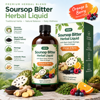 Ramuan Herbal Penunjang Imunitas Antioksidan Dewasa OEM, Campuran Sirih Duri, Biji Hitam, Jahe, Jeruk, dan Rasa Berry Asli