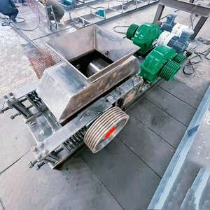 Concasseur à double rouleau portable, moteur AC, capacité maximale de 10 t/h, moteur haute performance, roulement, pierre, minerai, charbon, gangue, argile - Product Image 5