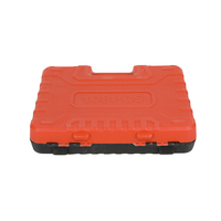 Kit d'outils à main professionnel 108 pièces en acier au carbone noir, embouts Torx 1/2 et 1/4 pouce pour réparation en garage
