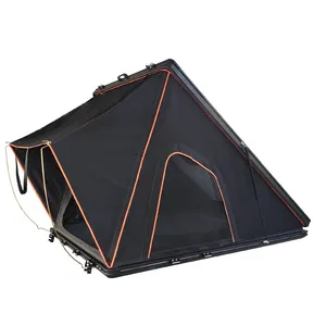 Stock Aluminium Triangle Shell Camping SUV Car RoofTop Tent Hard Shell Cover Car Roof Top Tent For Sale