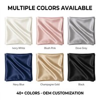 Taie d'oreiller en soie pour des assortiments d'accessoires en option avec tissu en soie de mûrier et contenu de boîte à combinaison sélectionné par l'acheteur