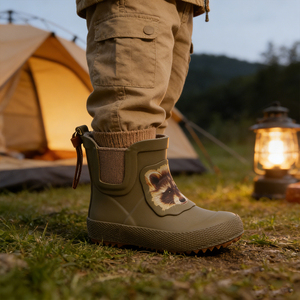 Meilleur prix – Bottes <span class=keywords><strong>de</strong></span> <span class=keywords><strong>pluie</strong></span> imperméables pour garçons, en PVC/EVA, séchage rapide, respirantes, avec embout en acier, légères, doublure en coton, tendance - Product Image 6
