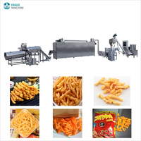 Ligne avancée d'extrusion de collations Cheetos Kurkure Machine de friture de bouffée de maïs entièrement automatisée pour la production de collations savoureuses et croustillantes