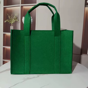 High Quality Felt Handbag Wholesale Price Black <strong>Cheap</strong> Felt Tote <strong>Bag</strong> For Women - Product Image 3