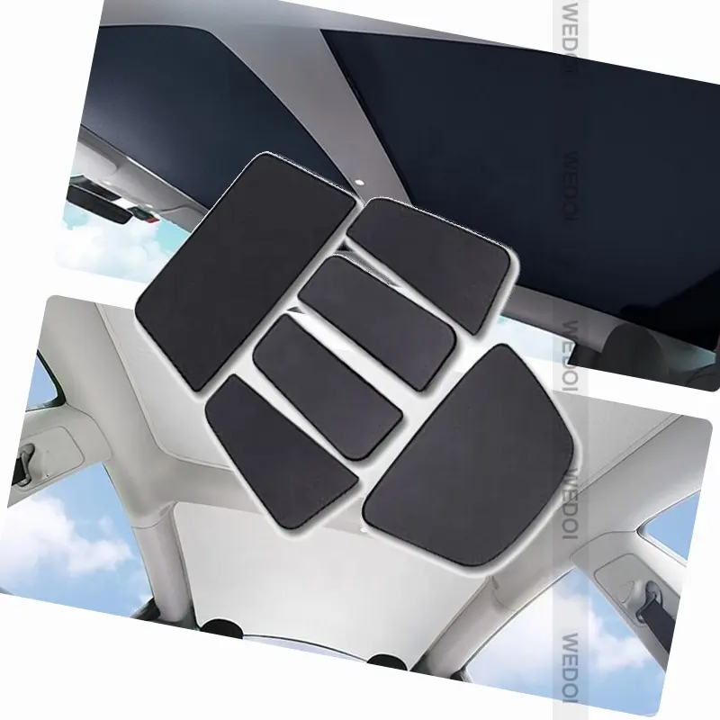 Rete ombreggiante per lucernario per Tesla Model X anteriore in vetro con patta porta tetto parasole per auto tetto apribile protezione UV accessori per tende da sole
