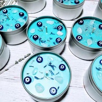 Petites bougies en cristal parfumées, boîte cadeau personnalisée, bougies d'aromathérapie de luxe, marque privée, petits yeux maléfiques