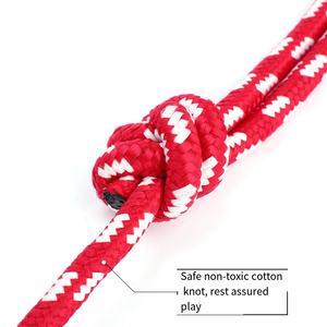 Halat basit tarzı interaktif köpek oyuncak ile sıcak satış kırmızı katı kauçuk evcil hayvan topu - Product Image 4