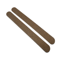 Lime à ongles jetable double face fine en émeri, pour salon ou usage domestique, personnalisée, droite, marron, 100/180, manucure