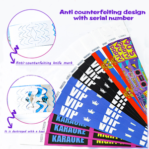 Dupont Tyvek özel baskılı bileklikler festivaller olaylar eğlence parkları için kağıt bilezikler promosyon parti malzemeleri - Product Image 4