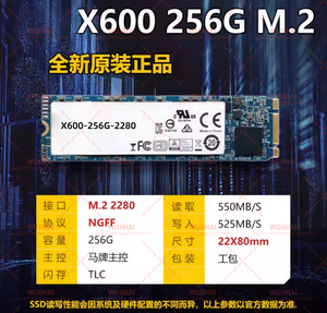 Ổ cứng thể rắn MLC M.2NGFF dành cho laptop X600-256G-2280 - Product Image 3