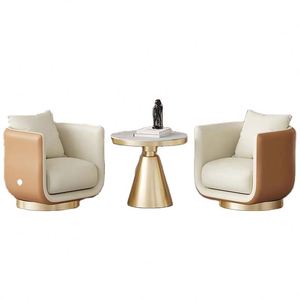 Poltrona Singola di Lusso Italiana e Tavolino <span class=keywords><strong>da</strong></span> Caffè Leggero per Hotel, Club, Reception - Combinazione per Negoziazioni e Ricevimenti - Product Image 5