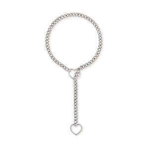 Meetyoo grosir kalung geser bentuk O rantai Kuba mode besi tahan karat Punk untuk pria wanita - Product Image 5