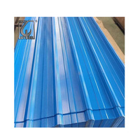 Tôle de toiture galvanisée prépeinte bleue 0,18 mm PPGI, tôle ondulée prépeinte RAL5005