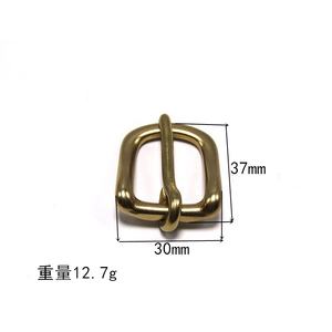 Sabuk gesper tas tangan harga murah aksesoris kerah hewan peliharaan kualitas tinggi gesper sabuk pin pria kuat gesper kuningan solid - Product Image 4