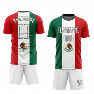 Maillot de football sportif respirant personnalisé en polyester uni pour hommes Ensembles d'uniformes de football Ensemble de maillots de football Kits de football Ensemble complet - Product Image 1