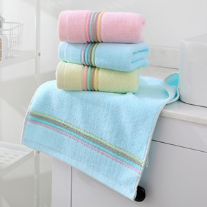 Thickened Cotton Towel Set With Strong Water Absorption Universal Towel for Adults and Children Solid Color Skin Friendly Towel - Product Image 5