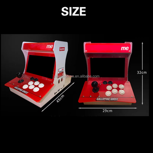 เครื่องเกมอาร์เคดขนาดเล็ก 10 นิ้ว จอ LCD คู่ Pandora 20000+ เกม <span class=keywords><strong>1</strong></span> เครื่อง คอนโซลอาร์เคดแบบตั้งโต๊ะ สำหรับครอบครัว ทำจากพลาสติก ภาษาอังกฤษ - Product Image 2