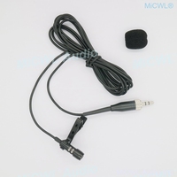 Cravate cravate noire Lavalier Microphone à revers pour G1 G2 G3 G4 émetteur sans fil BodyPack 3.5mm stéréo verrouillage à vis