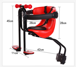 Conception brevetée sièges de sécurité avant pour enfants bébé VTT vélo de ville équitation siège enfant enfant avec ceinture de sécurité - Product Image 3