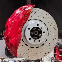 Kit de freinage EPB de rechange pour Akebono, 10 pistons à l'avant et 4 pistons à l'arrière, pour Porsche Cayenne OE 9Y0615105, rotors percés 420x40mm