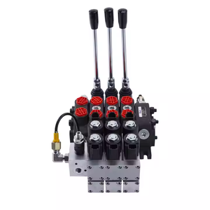 Vanne sectionnelle monobloc en fonte DCV60DY-0T Série DCV60 60LPM 2 leviers 350 bar Vanne de commande électrique pour l'agriculture - Product Image 4