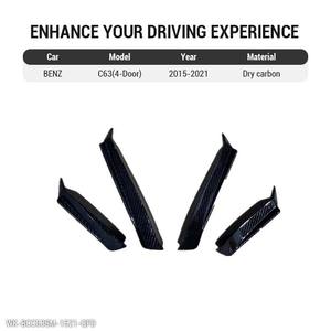 Kit de canards en carbone pour pare-chocs avant et grilles de brouillard W205 <span class=keywords><strong>C63</strong></span> pour Mercedes-Benz <span class=keywords><strong>AMG</strong></span> 2015-2021 - Product Image 3