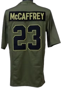 Jersey Sepak Bola 2025 Salute Green Stitched US American 15 Patrick Mahomes 17 Josh Allen 1 Jalen Hurts 23 McCaffrey 26 Barkley - Product Image 6