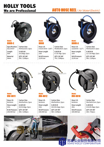 Enrouleur de tuyau d'air 15 <span class=keywords><strong>M</strong></span> rétractable automatiquement 3/8 "pouces X <span class=keywords><strong>50</strong></span> 'pied Max 300PSI le plus long jamais hybride polymère tuyau industriel cadre en acier bobine - Product Image 6