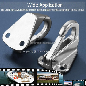 Gancho de resorte de acero inoxidable 316 al por mayor para defensas de embarcaciones, accesorios marinos para yates - Product Image 6