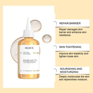 Professionale per la cura del corpo Toner facciale naturale pianta Ginseng e acido glicolico idratante riparazione Acne mangiare con bottiglia di plastica - Product Image 2