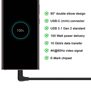 Câble USB 3.0 A vers USB C à 90 degrés, 5 Gbps, 3 A, charge rapide pour téléphone de jeu, Switch - Product Image 6