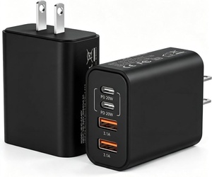 Adaptateur USB avec logo personnalisé, chargeur rapide pour téléphone portable, chargeur mural rapide pour iPhone, prise EU/US, charge rapide en voyage - Product Image 1