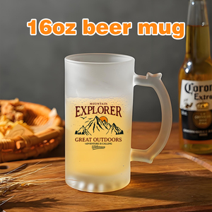 US Local Stock 16 oz <strong>Frosted</strong> <strong>Glass</strong> Can Sublimation Blank Tumbler for Beer <strong>Glass</strong> Mason Jar <strong>Cup</strong> Sublimation <strong>Glass</strong> Water Beer Stein - Product Image 3