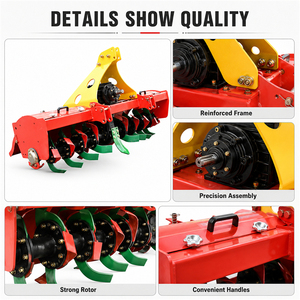 Motoculteur rotatif monté sur tracteur, machine agricole robuste, cultivateur rotatif, rotavator - Product Image 2