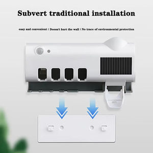 Wholesale JY Intelligent Non-Punching Squeezing Toothpaste Holder with Automatic Touch <b>Control</b> Wall-Mounted Plastic Design - Product Image 6