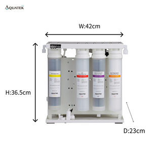 Système de filtration RO à remplacement facile de filtre, AQ-500A, filtration au charbon de coque de noix de coco, purificateur d'eau commercial pour hôtel - Product Image 5