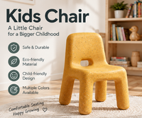 Kindergartenstuhl mit Rückenlehne, Kinder-Schulhocker, Kindersitz für Klassenzimmer, Zuhause, Kindertagesstätte, Schulmöbel