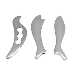 Masseur facial en acier inoxydable en forme d'oiseau avec logo personnalisé, outil de massage Gua Sha pour le visage, outil de massage des points de pression Jingwang Gsb21001 - Product Image 1