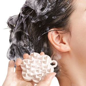 <span class=keywords><strong>Brosse</strong></span> de massage en silicone personnalisée YS-12101 pour le nettoyage du cuir chevelu et le lavage des cheveux, fabriquée en Chine - Product Image 4