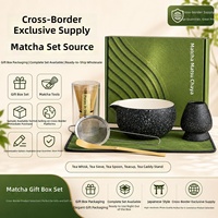 Kotak Karton yang Dapat Disesuaikan Desain Klasik Asal Dehua Jepang Set 2/4/7-potong Peralatan Teh Matcha Keramik Kotak Hadiah Peralatan Matcha
