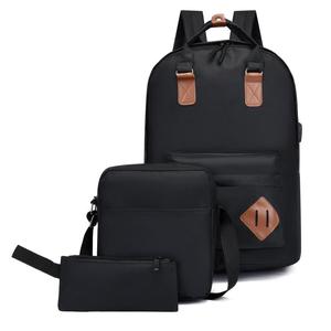Nouveau Sac à Dos d'Ordinateur Tendance Personnalisable avec Logo, Étanche, Antivol, en Tissu Oxford, Élégant, Géométrique, avec Fermeture Éclair et Port USB - Product Image 3