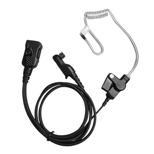 Oreillette professionnelle de sécurité en plastique avec tube acoustique, microphone et sangle d'épaule pour radio bidirectionnelle AP510 - Product Image 1